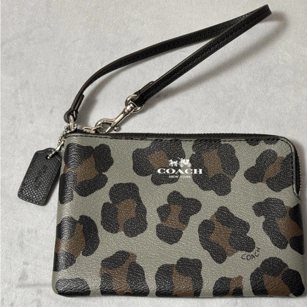 COACH Ocelot Wristlet